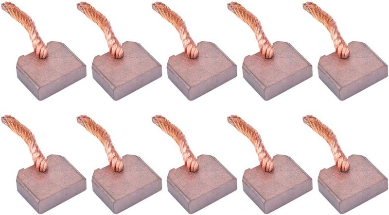 Heayzoki Motor Carbon Brush,10Pcs Carbon Brushes Replacement Kits Fit for FT-128 Car Starter Motor J458 8x25x21mm,Low Noise and Spark During - Image 1